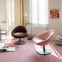 Shark Lounge Armchair - Disc Base, Swivel w/ Return