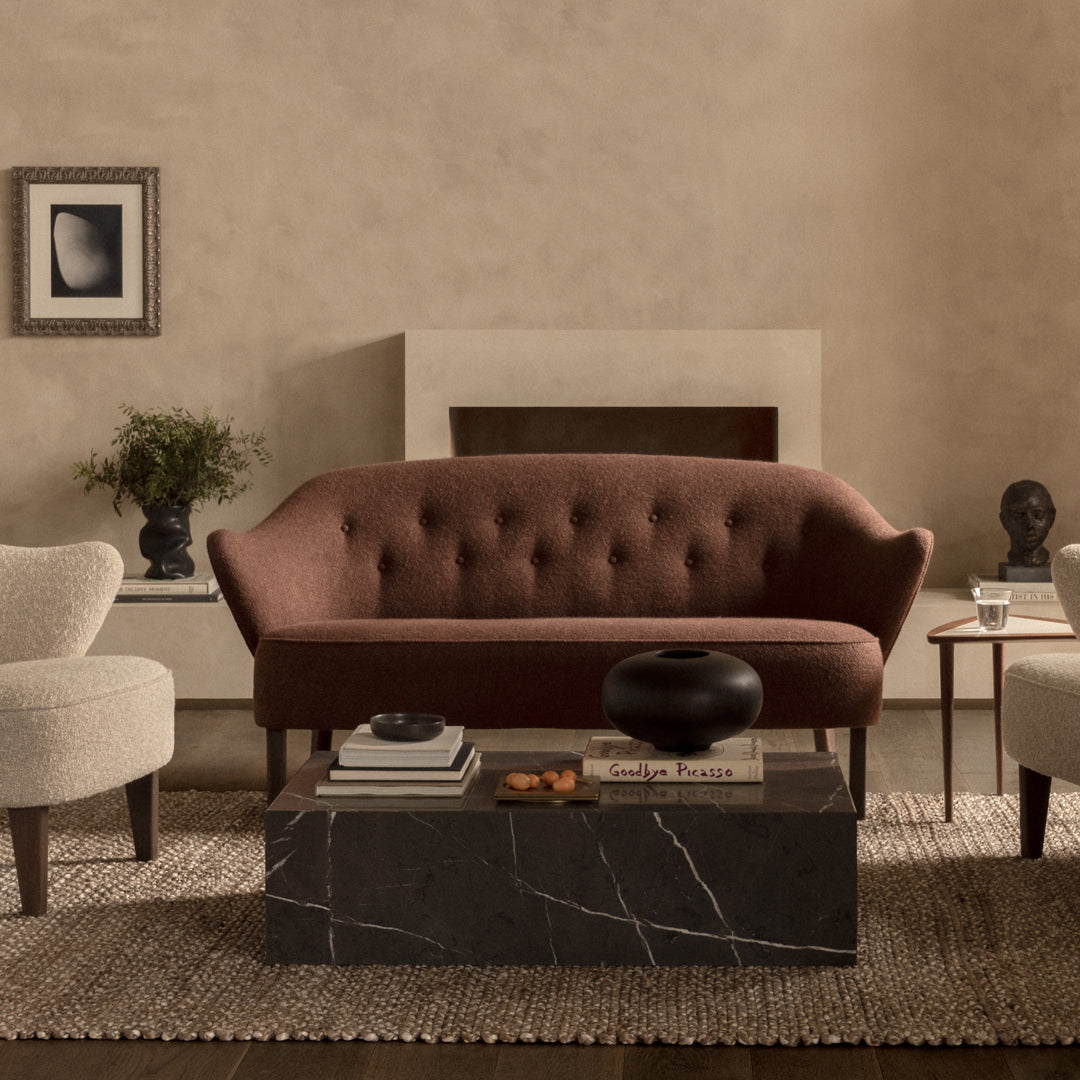 Marble Plinth Coffee Table - Low