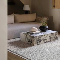 Marble Plinth Coffee Table - Low