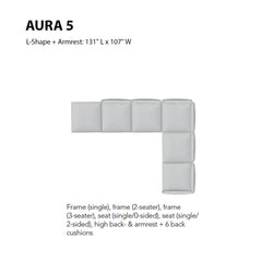 Aura Sofa (Modules 5-8)