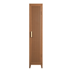 Perforated Locker Wardrobe - Oak Handles