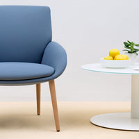 Noom Series 10 Lounge Armchair - Conical Wood Legs