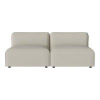 Beige modular sofa with a smooth, minimalistic design and no visible patterns, ideal for modern interiors.