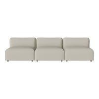 Beige modern sofa with soft, smooth upholstery and minimalist design, perfect for any contemporary living space.