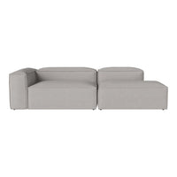 Light gray modular sectional sofa with a sleek, minimalist design and smooth fabric finish. Perfect for modern interiors.