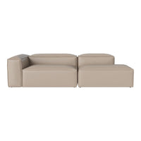 Beige modular sofa with a sleek, minimalist design and smooth, textured finish. Perfect for modern interiors.