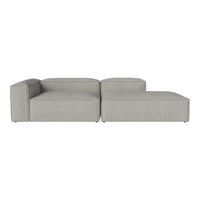 Gray modular sofa with a modern design featuring clean lines and a textured fabric. Ideal for contemporary decor.