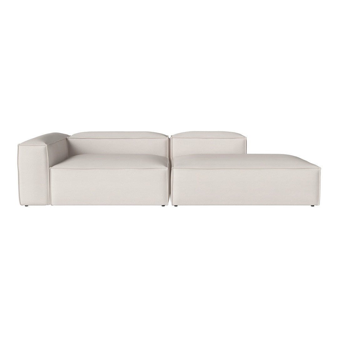 Stylish light beige modular sofa with a clean, minimalist design, perfect for modern living spaces.