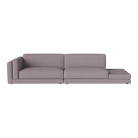 Modern gray sectional sofa with a sleek design and smooth upholstery, ideal for stylish living spaces.