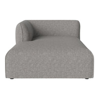 Modern gray chaise lounge with a smooth texture and minimalist design. Perfect for contemporary interiors.
