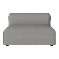 Light gray upholstered single sofa with a smooth, minimalist design and rounded edges. Perfect for modern decor.