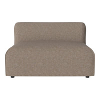 Beige upholstered chaise lounge with a smooth texture and subtle pattern, perfect for modern decor.