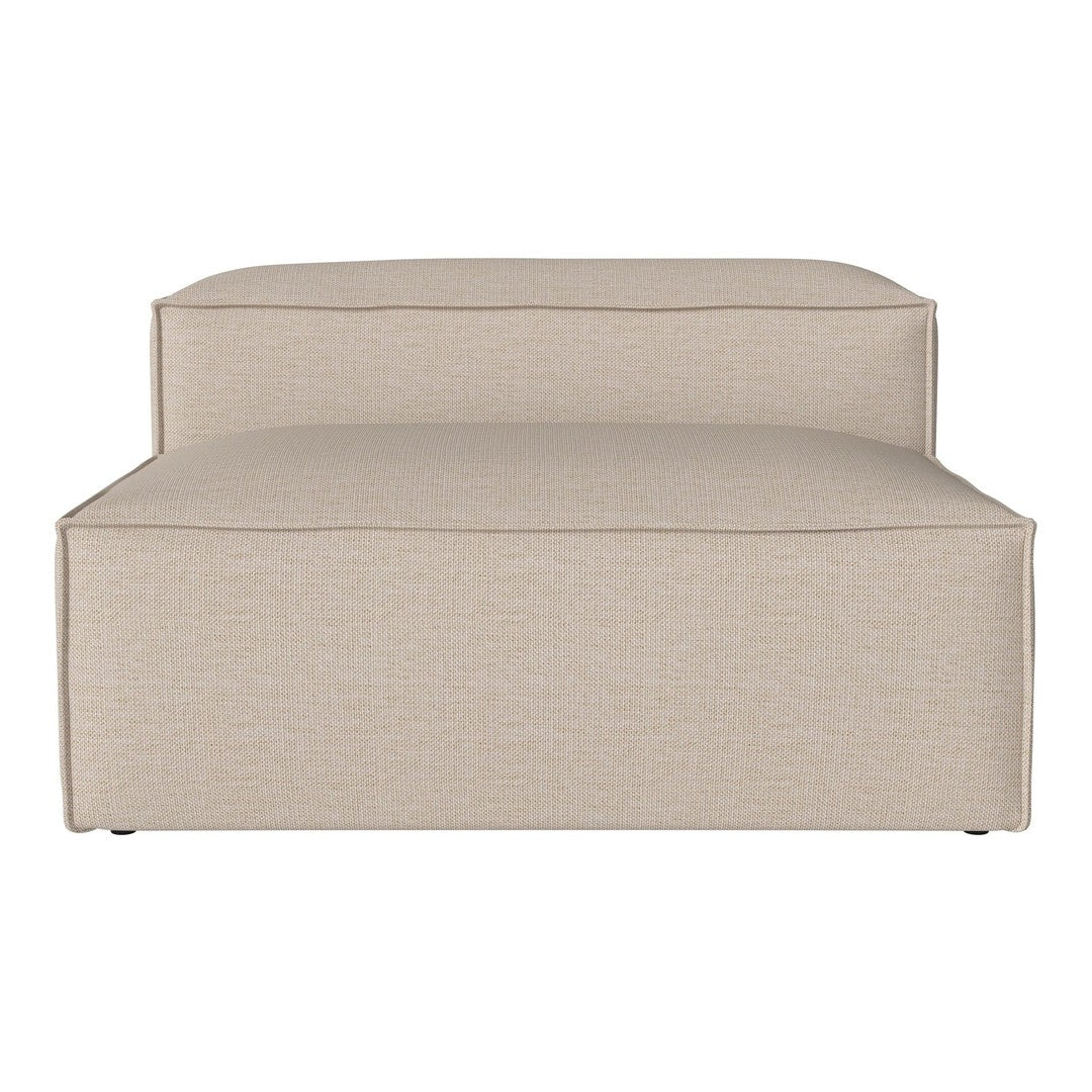 Beige upholstered furniture with a subtle textured pattern, ideal for modern living spaces.