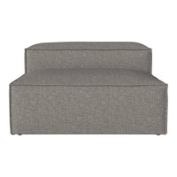 Gray upholstered chair with a clean, minimalist design and subtle texture. Ideal for modern decor.
