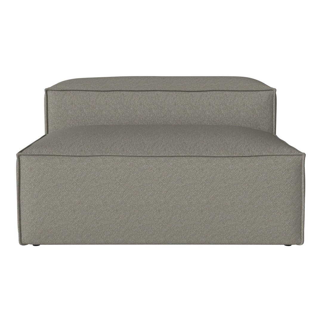 Gray textured lounge chair with a modern design, featuring subtle patterns for a contemporary look.