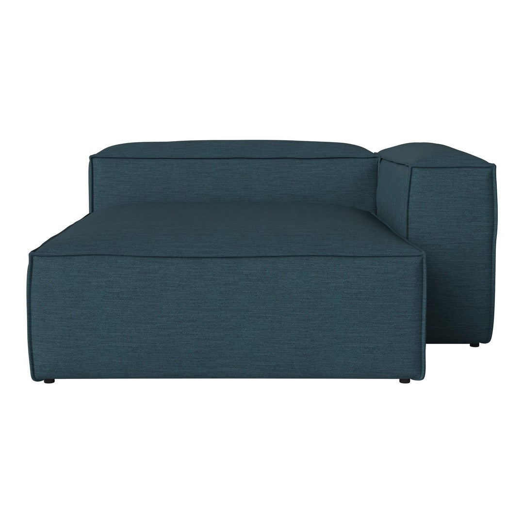 Teal minimalist armchair with a smooth, solid fabric texture, perfect for modern home decor.