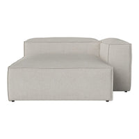 Light gray, solid-patterned sofa with a modern, minimalist design and square shape for stylish seating.