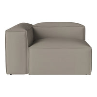Modern beige sofa section with clean lines and minimalist design, perfect for contemporary interiors.