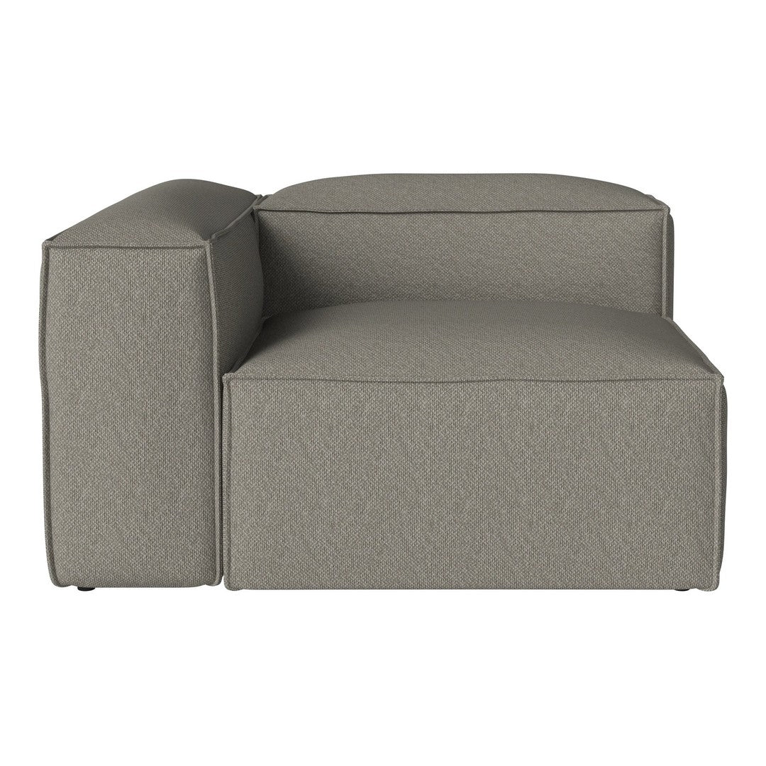 Stylish light gray modular sofa with a smooth, contemporary texture and minimalistic design. Perfect for modern interiors.