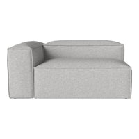 Light gray, modern sectional sofa with a clean, minimalist design and soft textured fabric. Ideal for contemporary decor.