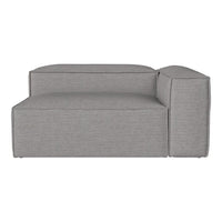 Gray upholstered modular sofa with a minimalist, contemporary design and soft, textured fabric. Perfect for modern interiors.