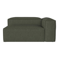 Green upholstered modular sofa with a textured finish and minimalist design. Perfect for modern interiors.