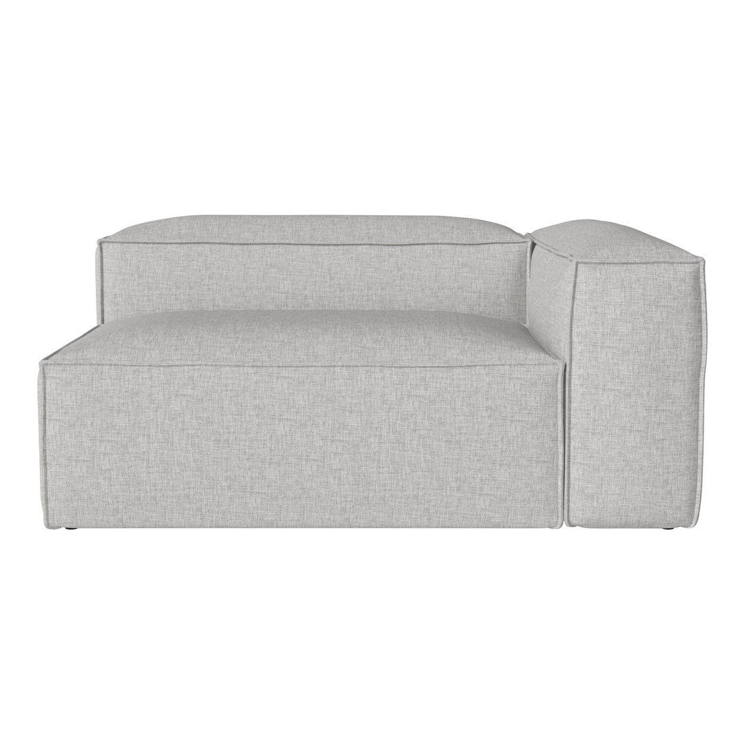 Light gray modular sofa with a smooth, minimalist design and subtle texture. Perfect for modern living spaces.