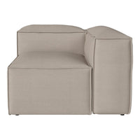 Beige modern sectional sofa with clean lines and a minimalistic design, perfect for contemporary interiors.