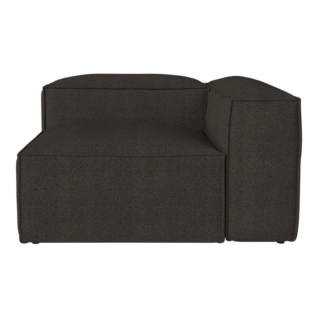 Stylish dark gray fabric sectional sofa with a clean, modern design and textured finish. Perfect for contemporary interiors.