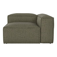 Olive green contemporary sofa with subtle striped texture and minimalist design. Perfect for modern interiors.