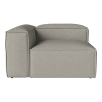 Gray modular sofa with a sleek, minimalist design and a textured fabric finish. Ideal for modern living spaces.