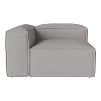 Light gray modular sofa with a smooth fabric texture and clean, geometric lines. Perfect for modern spaces.
