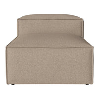 Beige upholstered accent chair with a smooth, minimalist design and no visible patterns. Perfect for modern interiors.