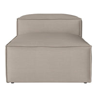 Neutral beige upholstery with a smooth, minimalist design and no visible patterns for a modern touch.