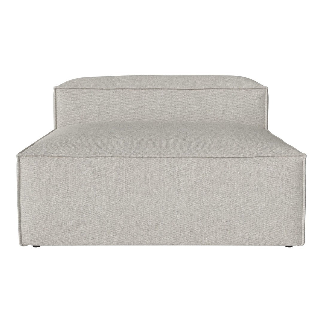 Light gray oversized pillow chair with clean lines and minimalistic design. Perfect for modern decor.