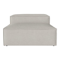 Light gray oversized pillow chair with clean lines and minimalistic design. Perfect for modern decor.