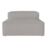 Light gray modern sofa with a smooth, minimalist design and clean lines. Ideal for contemporary spaces.