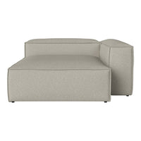 Light beige sofa section with a smooth, textured fabric and minimalist, modern design. Ideal for contemporary interiors.