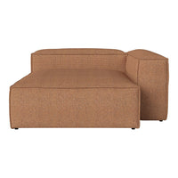 Brown textured sectional sofa with clean lines and modern design, perfect for contemporary interiors.