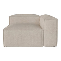 Cream textured sofa with a minimalist design and subtle pattern, ideal for modern interiors.