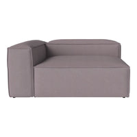 Gray fabric sectional sofa with a sleek, minimalistic design and smooth, solid pattern. Perfect for modern interiors.