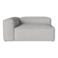 Modern light gray sectional sofa with a sleek, minimalist design. Perfect for contemporary decor.