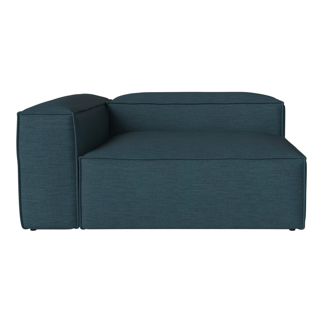Teal sofa with a textured fabric, featuring a modern, minimalist design and clean lines. Ideal for contemporary spaces.