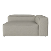 Light gray sectional sofa with minimalistic design and subtle textured fabric. Perfect for modern living spaces.