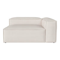 Soft cream-colored upholstered sofa with a sleek, modern design and minimalistic patterns. Ideal for contemporary decor.