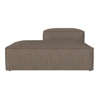 Brown upholstered daybed with a sleek, modern design and subtle texture. Ideal for stylish living spaces.