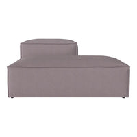 Gray upholstered modular sofa with sleek, minimalist design and smooth, even texture. Perfect for modern interiors.