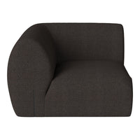 Dark brown textured armchair with a smooth, modern silhouette. Ideal for contemporary decor.