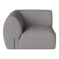Gray modern sofa section with a smooth, minimalist design and subtle textured fabric. Perfect for contemporary decor.