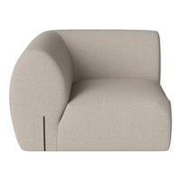 Beige modern sofa with a minimalist design and smooth, curved lines. Perfect for contemporary decor.